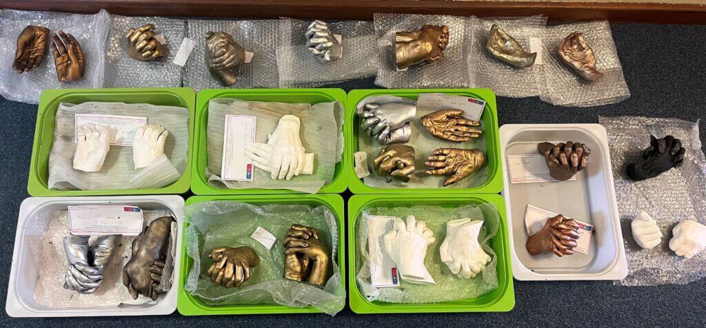 The CHATS Team currently have 34 hand casts that they are working on.