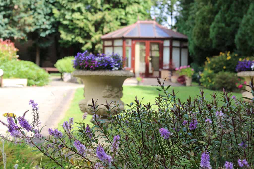 The garden at Birmingham Hospice's Erdington site
