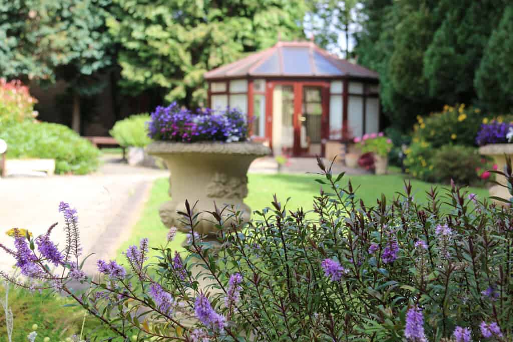 The garden at Birmingham Hospice's Erdington site