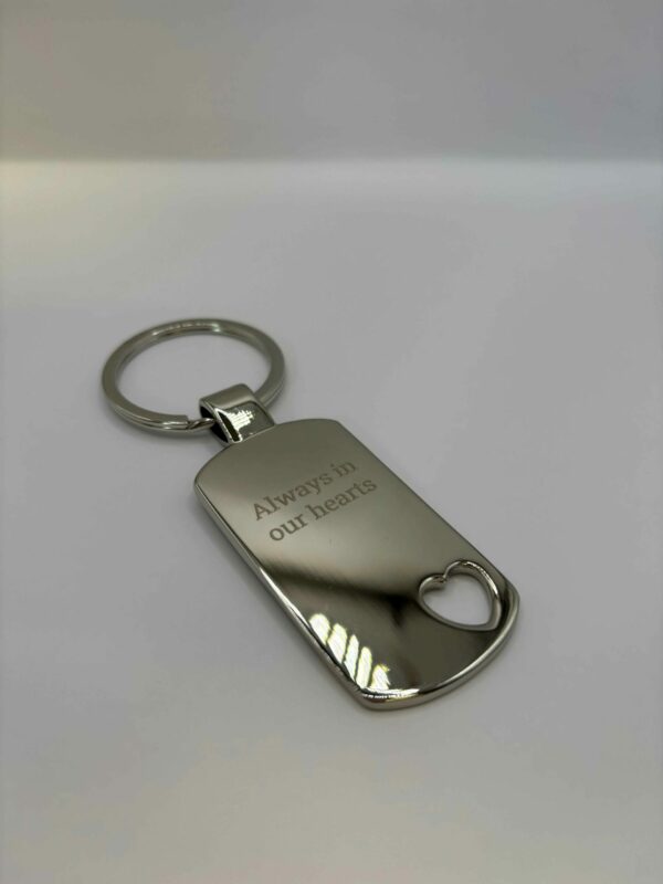 Memory heart keyring