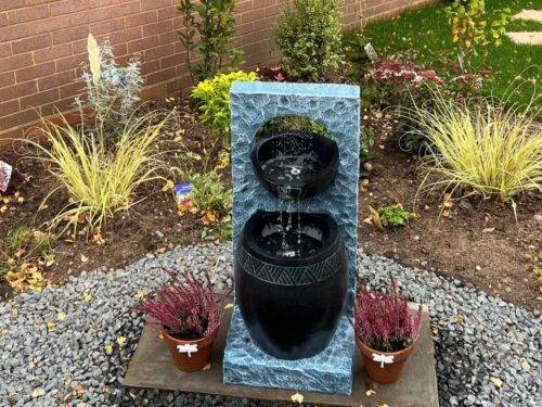 Water feature in garden