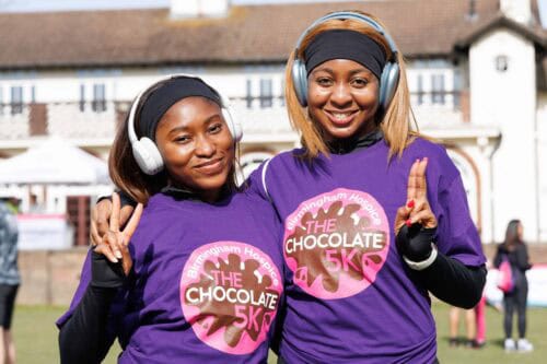 Runners at Birmingham Hospice Choc 5K