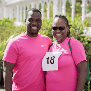 Birmingham Hospice pink branded T-shirt