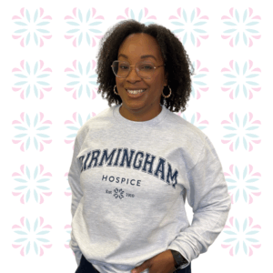 Varsity style crew neck sweatshirt
