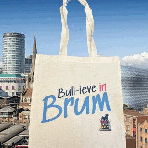 Bulls in the City tote bag