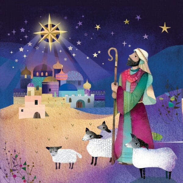 Shepherd Christmas Card - Pack of 10