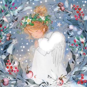 Angel and Berries - Pack of 10 (XQ7890)